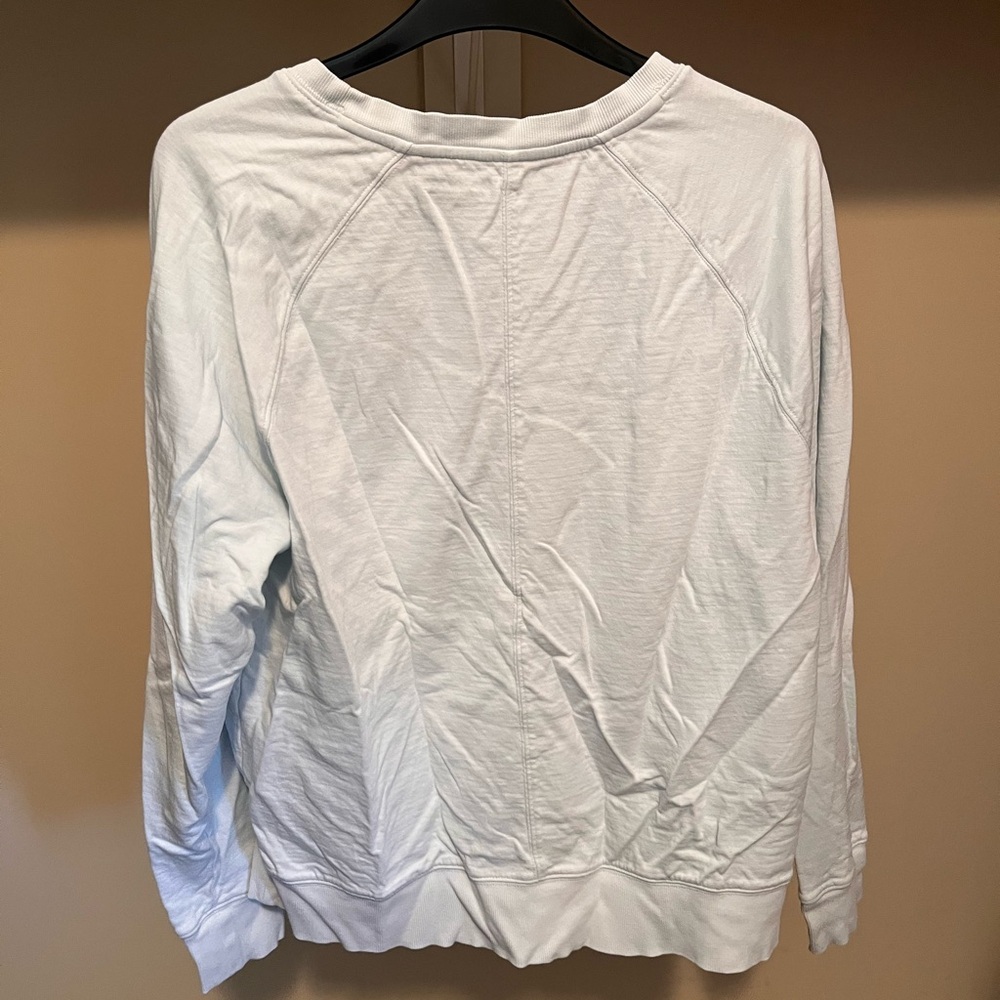 Athleta Women’s Pale Blue Sundown Sweatshirt - Picture 2 of 3